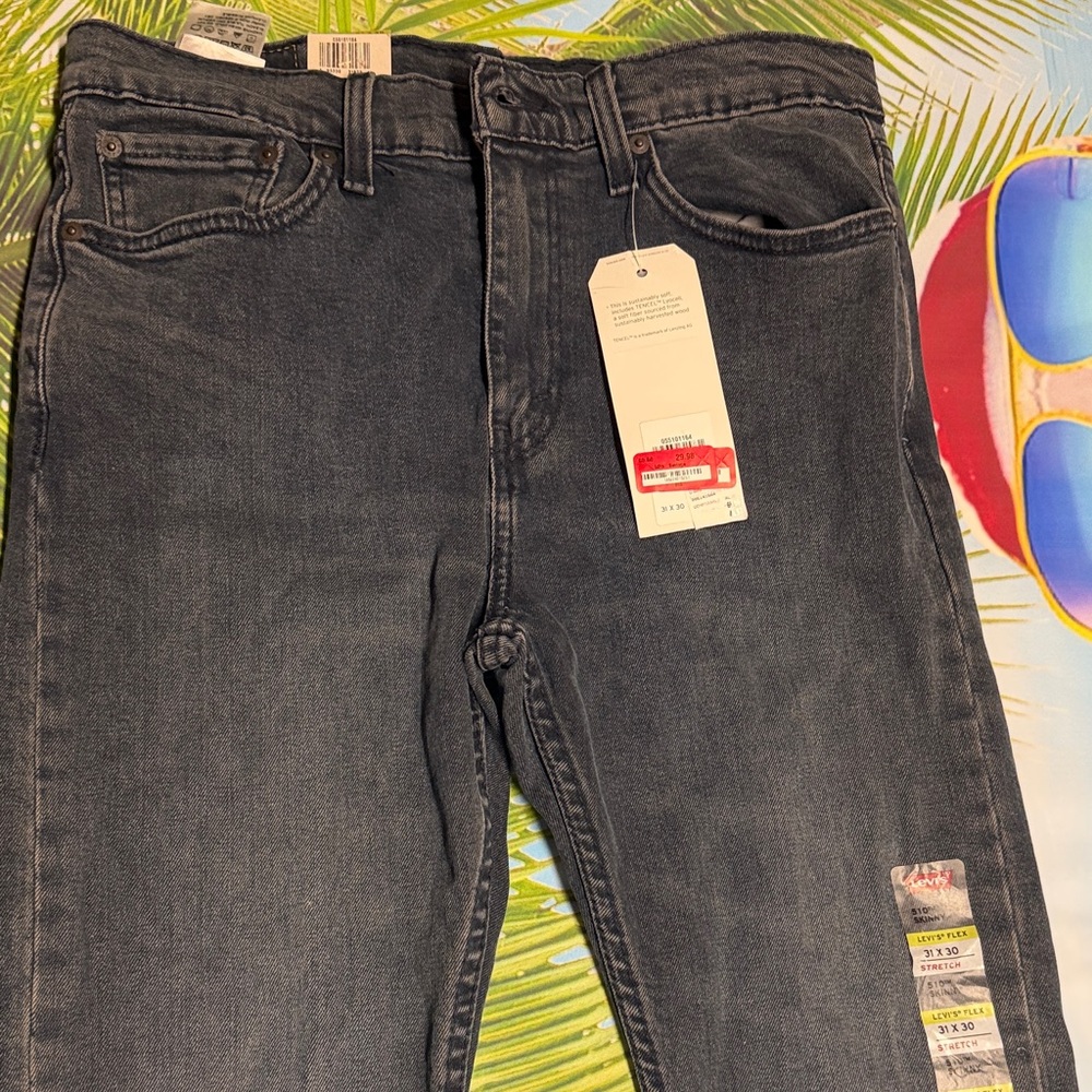 Levi's Men's Skinny Jeans - Dark Gray